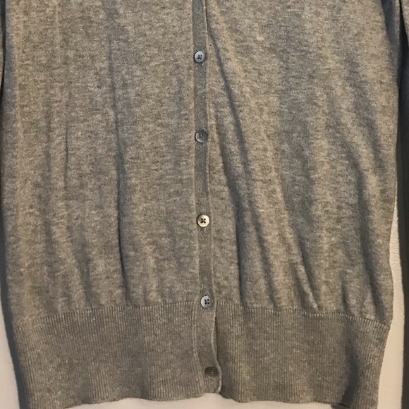 Heather Grey Old Navy S V-neck button-up cardigan - Picture 2 of 6